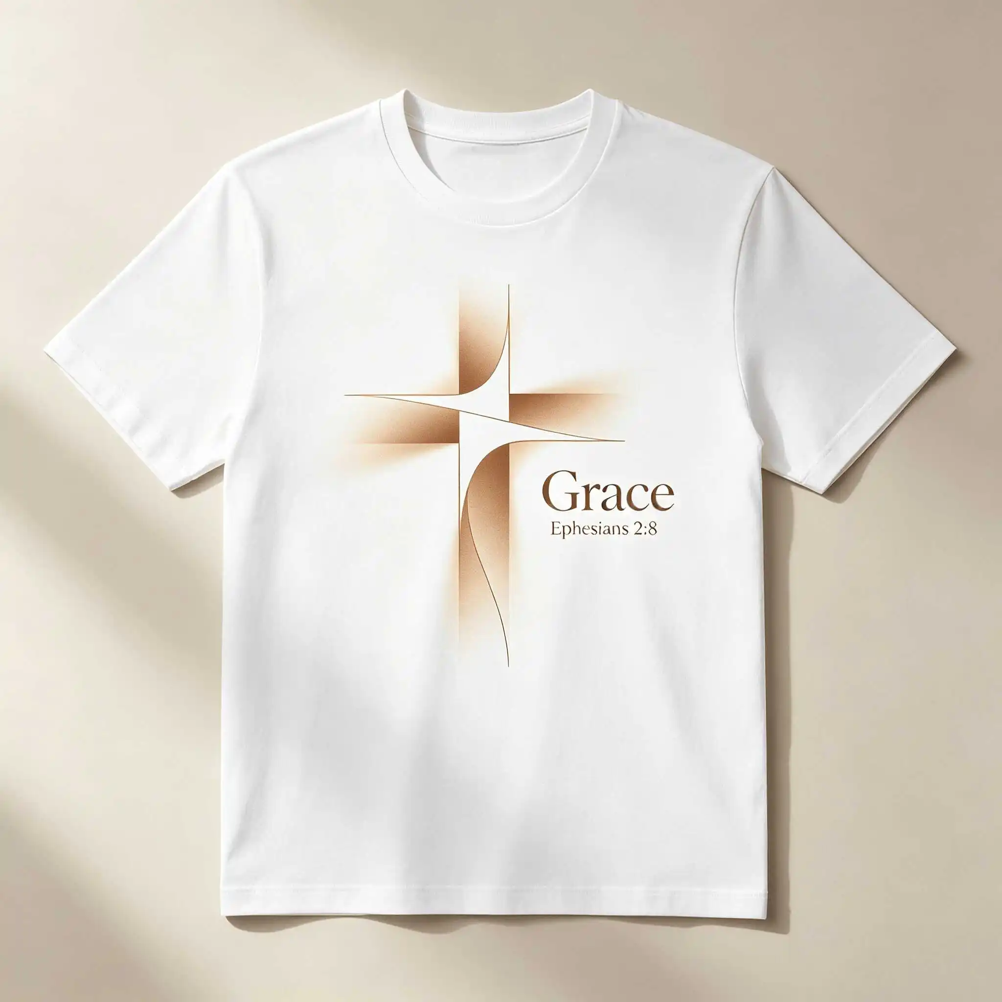 Summer Natural Grace Ephesians 2:8 Tee US Local Shipping Quiet Luxury Gift S-5XL