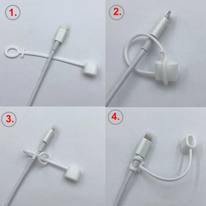 2 Stuks Siliconen Anti Verloren Dekking Beschermingen Mouw Case Kabel Converter Houder Riem Ketting Voor Verschillende Oplaadadapters