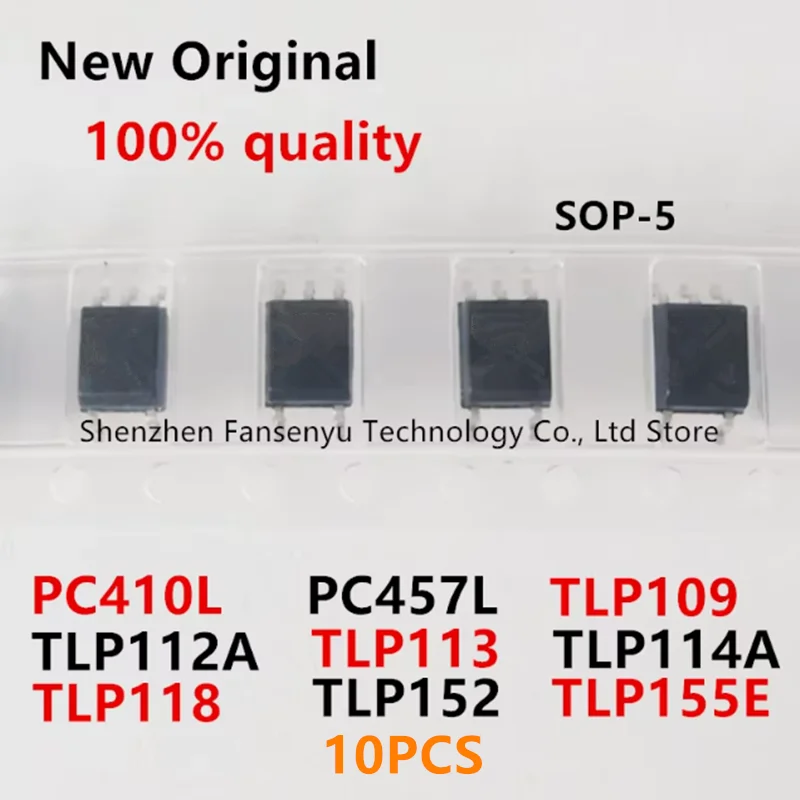 

(10piece)100% New PC410L PC457L TLP109 TLP112A TLP113 TLP114A TLP118 TLP152 TLP155E P109 P112A P113 P114A P118 P152 P155E sop-5