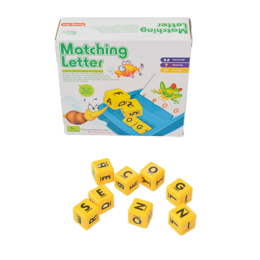 

《Macthing Letter》Настольная игра-головоломка с буквами английской версии, настольная игра, игра по правописанию слов, интерактивная настольная игра, идеальная настольная игра для вечеринок, подходит для подарка на Хэллоуин или Рождество.