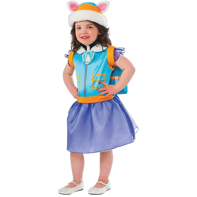 Weihnachts kinder bellen Team Karneval Party Cosplay Everest Patrouille Hunde Rucksack Hut Halloween Dress-Up Kleid