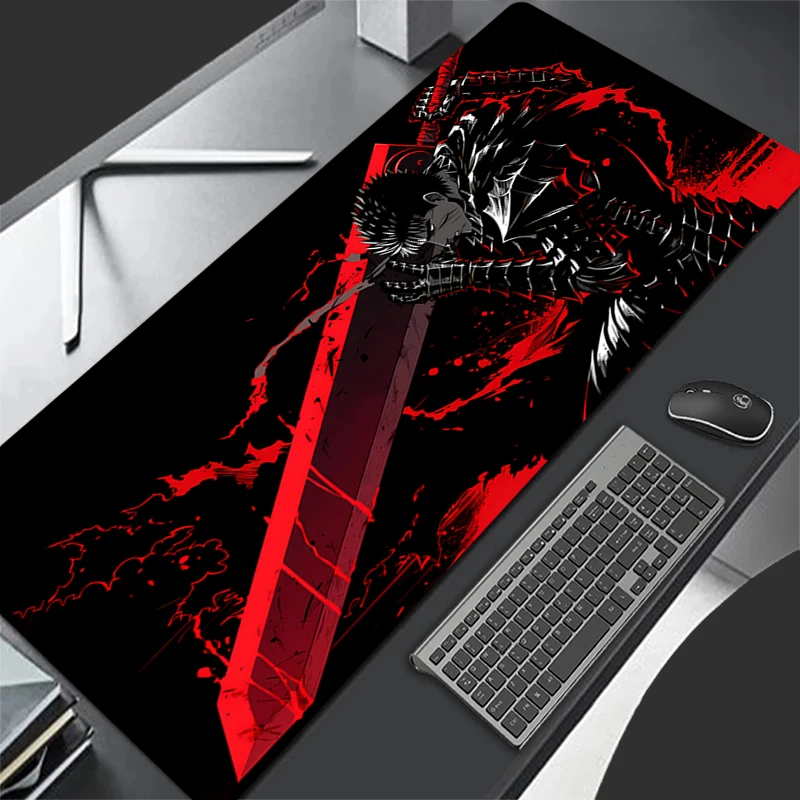 Berserk Mouse pad rubber anti-slip computer accessories keyboard pad large desk pad coaster PC carpet Anime Game Mousepad XXXL