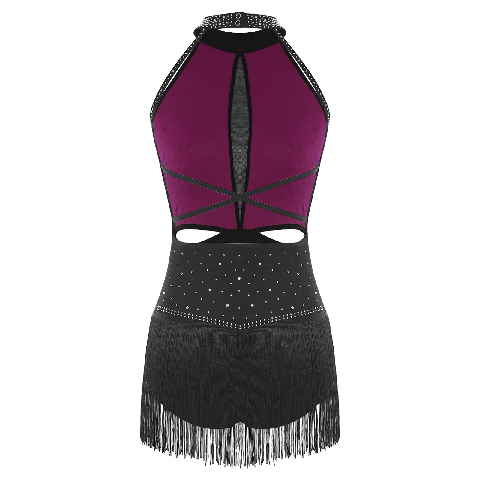 

Платье для лирического танца со стразами, балетное, латинское, гимнастическое, для фигурного катания, женское, для выступлений