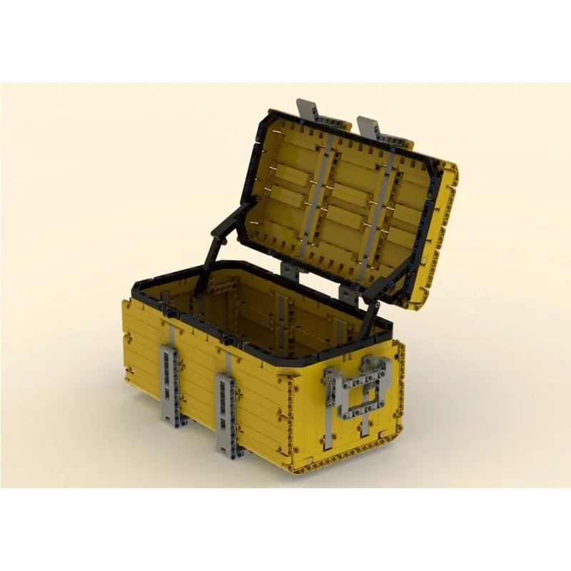 

MOC-91353 New Urban Yellow Small Transport Box Building Block Model 658 Parts Boys Children's Birthday New Year Toy Gift