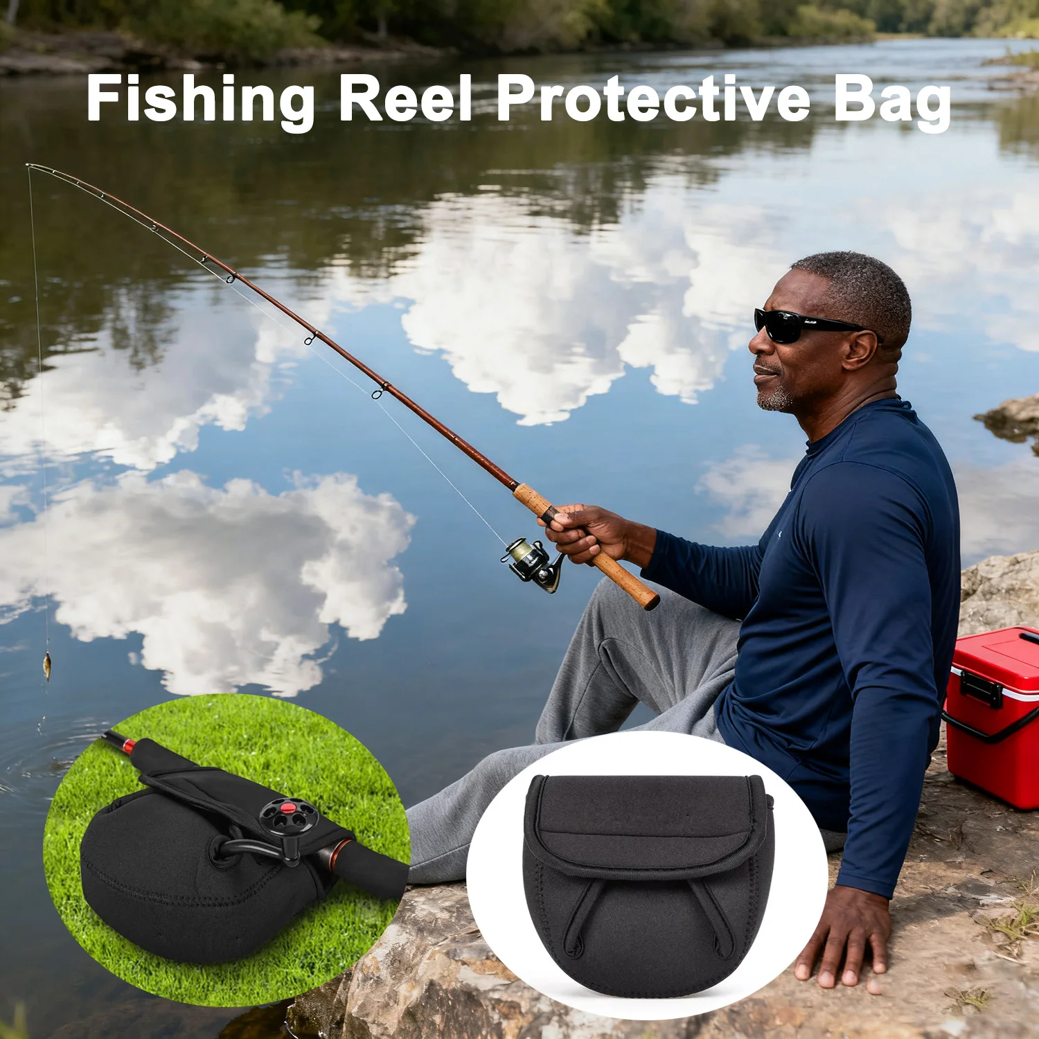 

Fishing Reel Protective Bag Spinning Fishing Wheel Protective Case Pouch Sleeve Tackle Accessories Outdoor Fishing Bag