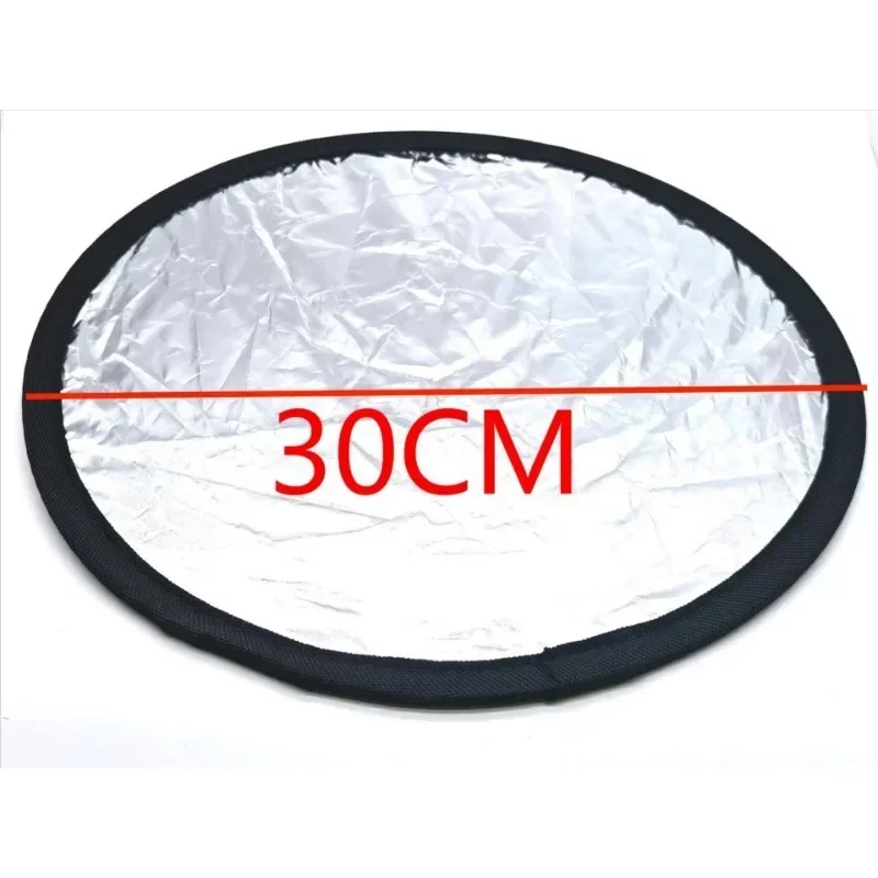 1PCS Photography Reflector 2 in1 30cm/12Inch Collapsible Light Round Portable Gold Siliver For Studio Multi Photo Disc Diffuers