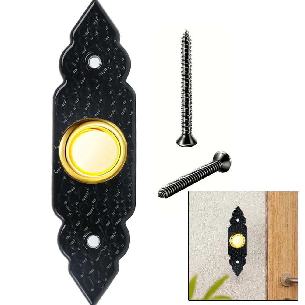 

For Front Doors Door Bell Buttons LED Doorbell Button Low-Light Conditions Built-in LED Light Sleek And Stylish Design