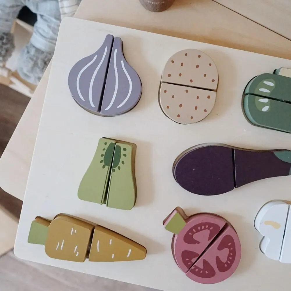 

Fruit Cartoon Animal Jigsaw Hamburg Ice Cream 3d Wooden Puzzle Educational Montessori Baby Wooden Toys Family Playing