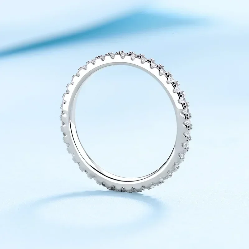 

Дизайнерские ювелирные изделия для женщин, белое золото 18 карат VVS1 D, цвет 0,57 карата, муассанит, бриллиант, идеальная огранка, полный круг, свадебные сверкающие кольца