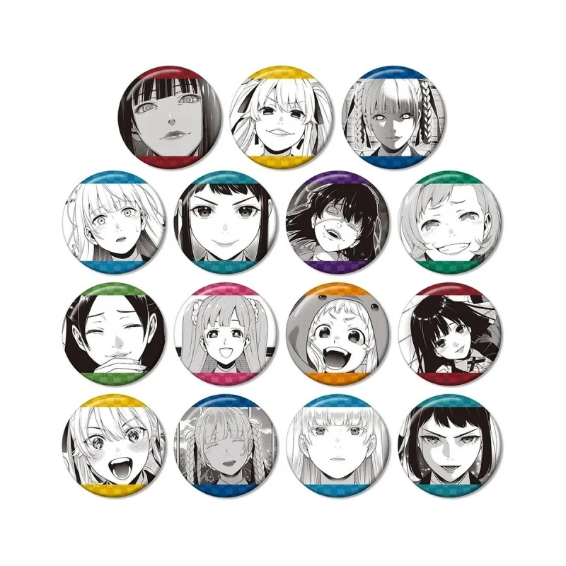 Kakegurui Jabami Yumeko Mary Saotome circle Acrylic Pendant Keychains bag decorations Gifts For Friends