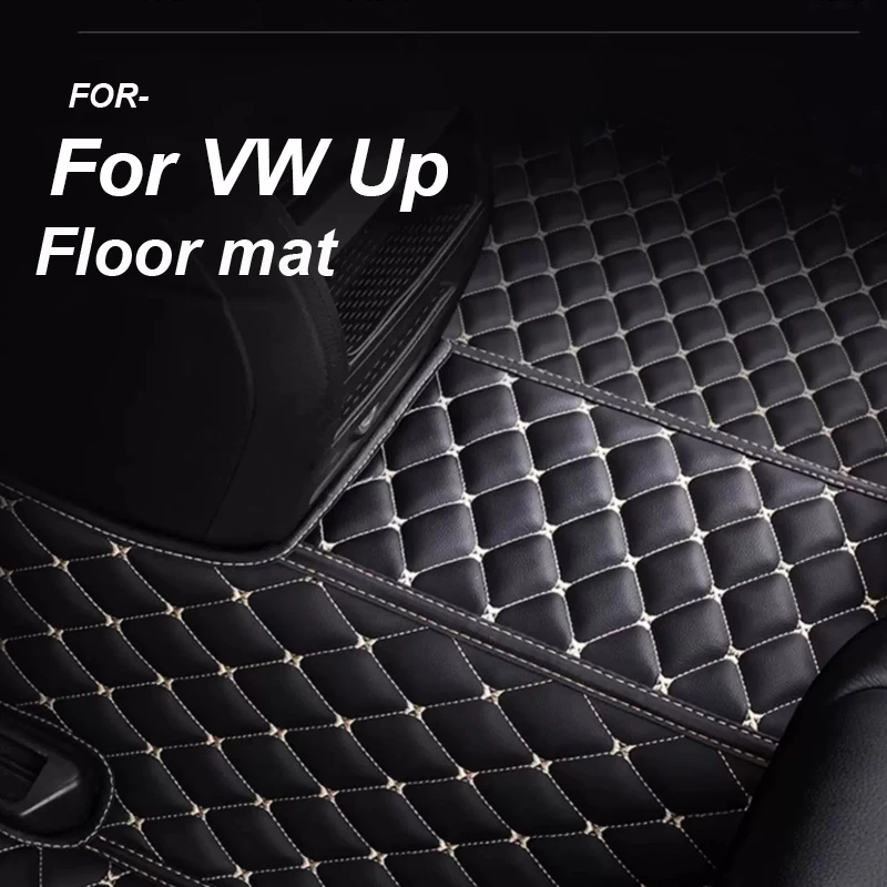 Tapete luxuoso para assoalho de carro, para vw vw up 2012 ~ 2019, à prova d'água, tapete automotivo para carro, acessórios para carro