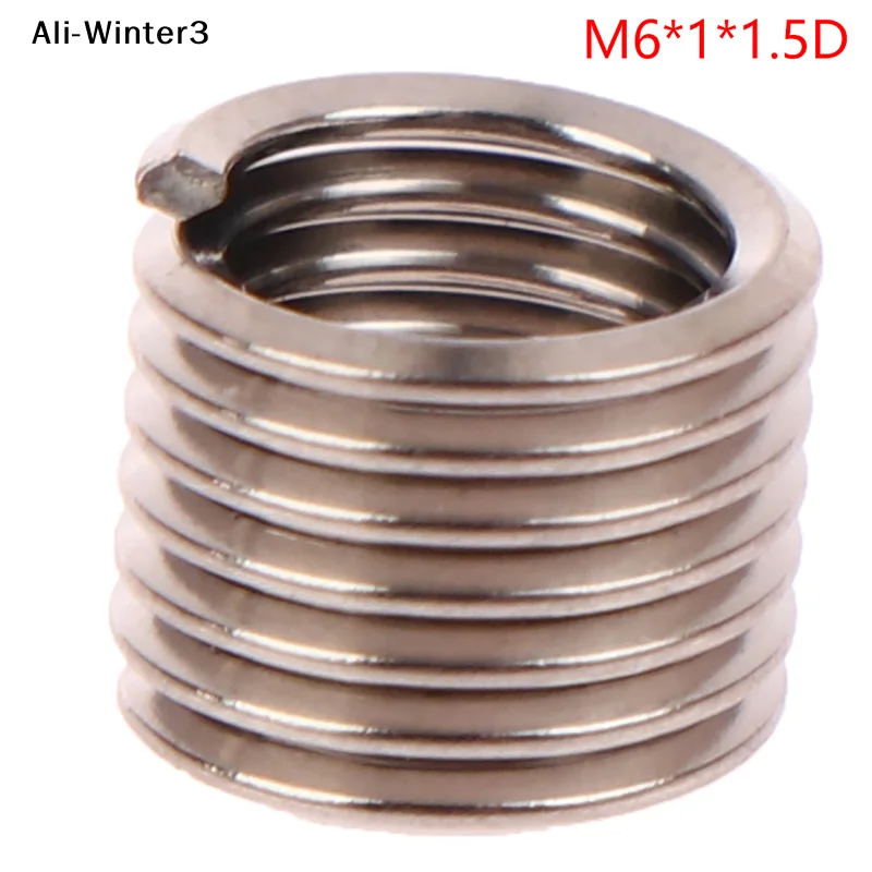 【WY】Insertos de Rosca Helicoil de Acero Inoxidable M6 X 1.0 1.5D, Insertos de Reparación de Rosca Helicoil