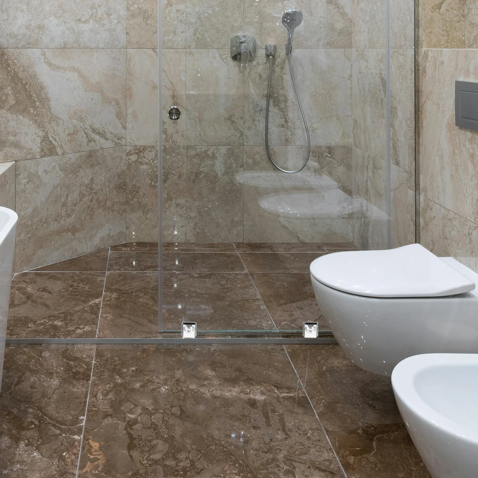 

4Pcs Shelf Support Clip Glass Clamp for Frameless Mirror Heavy Duty Adjustable Shelving Brackets Glass Shelf Holder Pegs