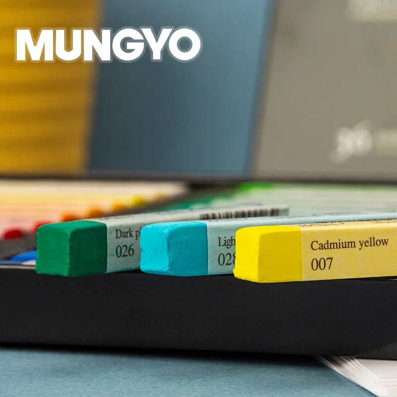 Mungyo 12/24/36/48Colors Professional Soft Oil Pastel Dry High Quality Heavy Color Crayons for Drawing Stationery Art Supplies