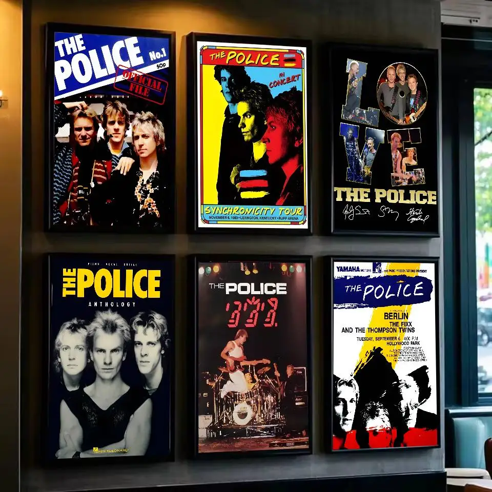 ملصق فني لفرقة الروك الشرطة مع مطبوعات هدية تزيين غرفة النوم وغرفة المعيشة