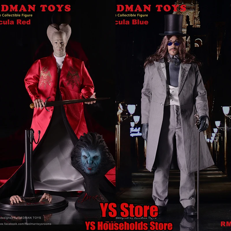 

REDMAN TOYS 1/6 RM063 Dracula Blue RM064 Red Cloak Version Collectible Man Action Figrue Classic Movie Role Mini 12" Figurine
