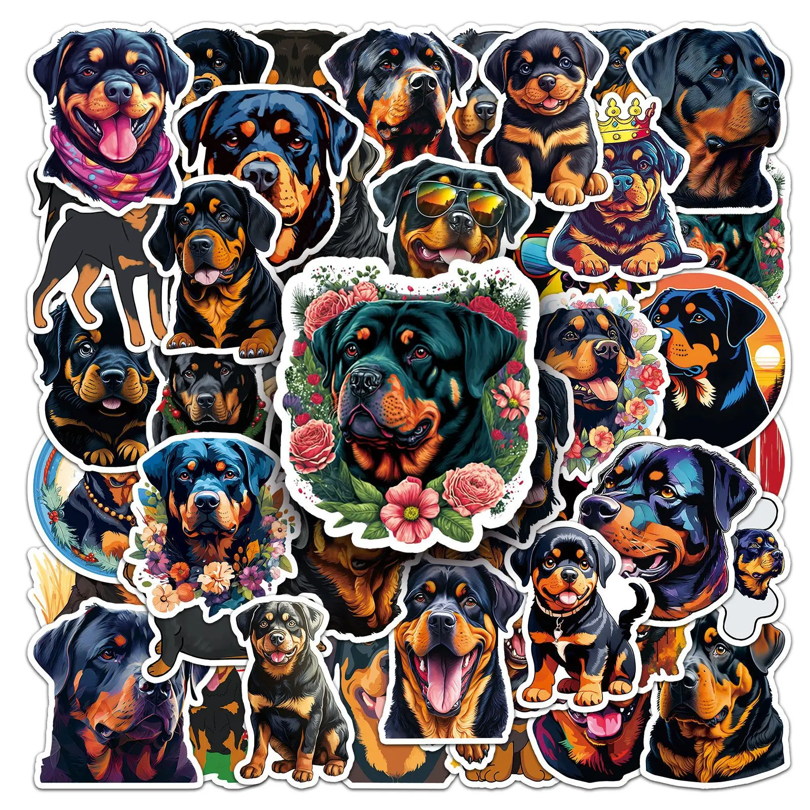 

10/30/50PCS Dachshund Dog Stickers Cute Animal Cartoon Sticker Kids Toys Fridge Luggage Laptop Guitar Car Bike Graffiti Decals