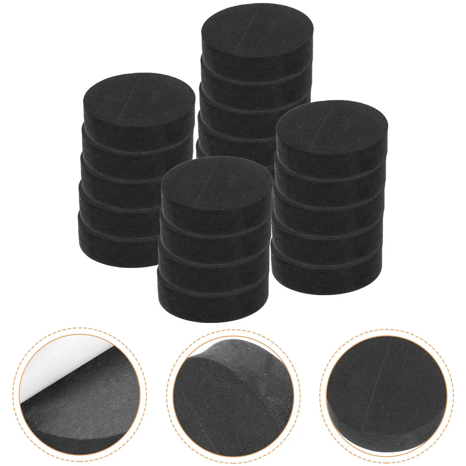 

80 шт. подставок для садовых кашпо из ЭВА, 3,5x1 см, защитные нескользящие основания для уличных и комнатных растений, декор