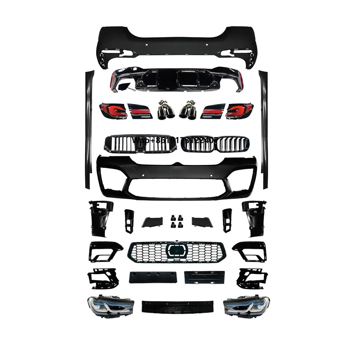 

2018-2020 for 5 Series F10/F18 Car Bumper Body Kit Upgrade New 2023 M5 Body Kit with Side Skirt Assembly