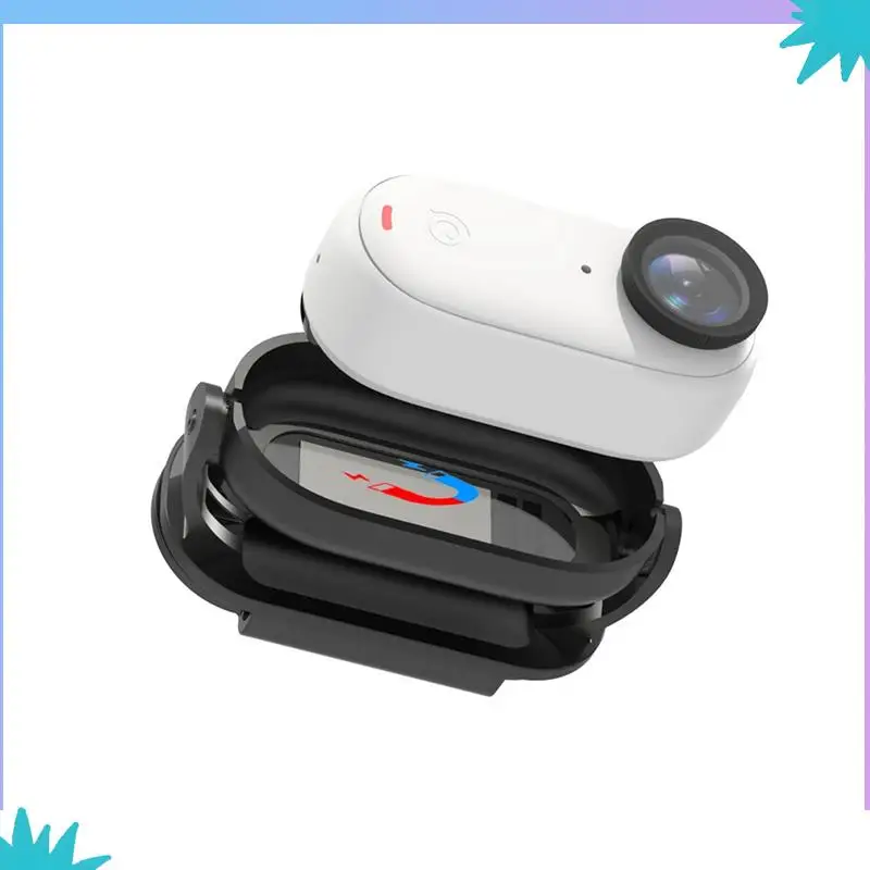 ABZW 2개입 캡 이지 클립 마운트 햇 클립 퀵 릴리즈 클램프 마그네틱 프레임 고정 홀더 블랙 PC+ABS (Insta360 Go 3 용)