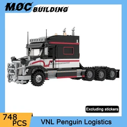 MOC City Transport Vehicle Sleep Semi Truck Model Building Blocks DIY Assemble Bricks Creative Classic Car Toys Collection Gifts