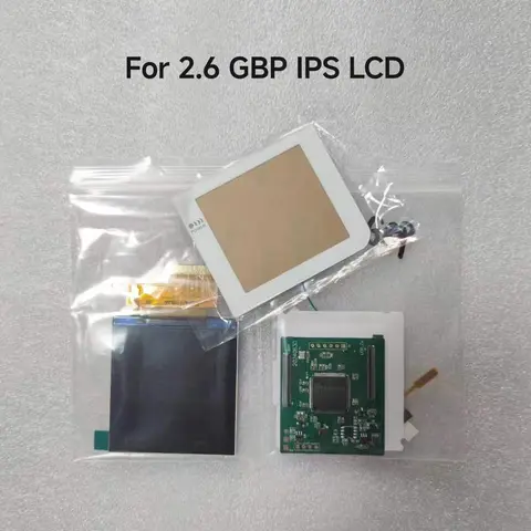 New GBP LCD Screen. Easy to Install 2.6 "Original Size IPS High Brightness LCD Screen is Suitable for Gameboy Pocket Gaming