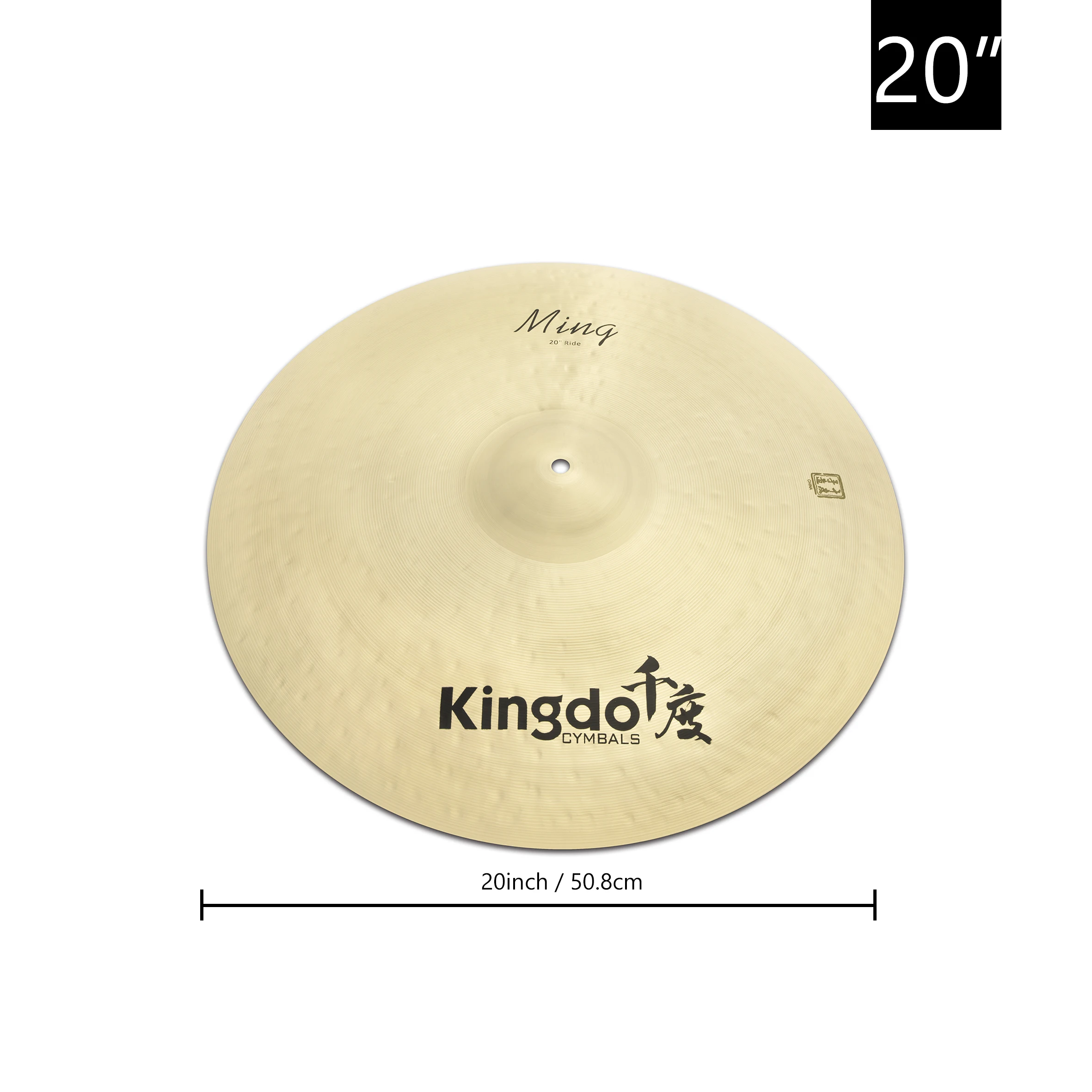 B20 Ride Cymbal 20'' 22'' Percussion Instrument for Drum Set Home Stage Professional Music Performance Practice