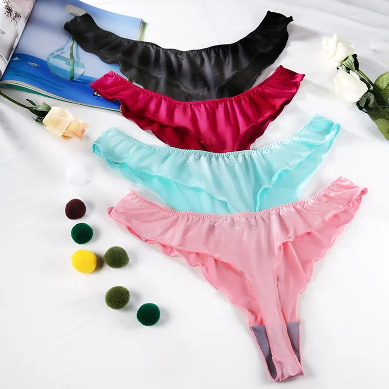 Ropa interior Sexy para mujer, Tanga rosa, bragas sexuales para niñas, lencería femenina, bragas íntimas, calzoncillos calientes, 1 unidad