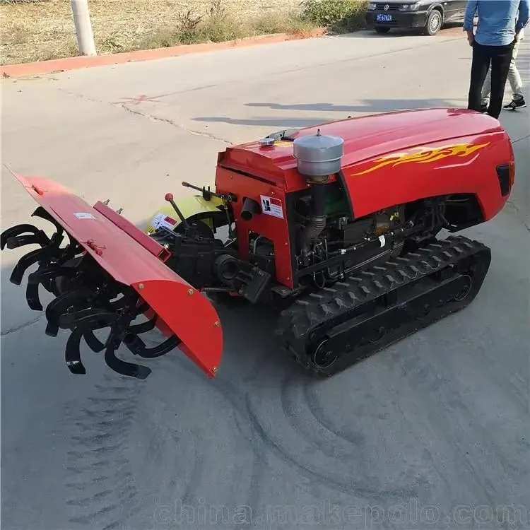 Unmanned remote-controlled rotary tiller is a labor-saving tool for orchard farming