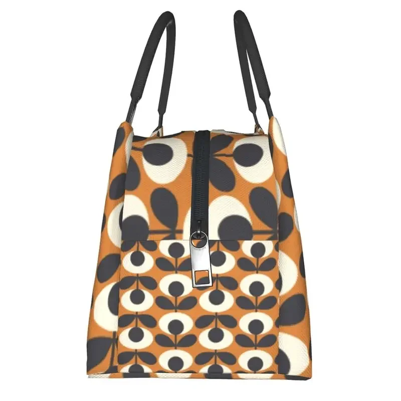 Orla Kiely Fabric Thermal Insulated Lunch Bag Women Scandinavian Geometric Resuable Lunch Container Storage Meal Food Box