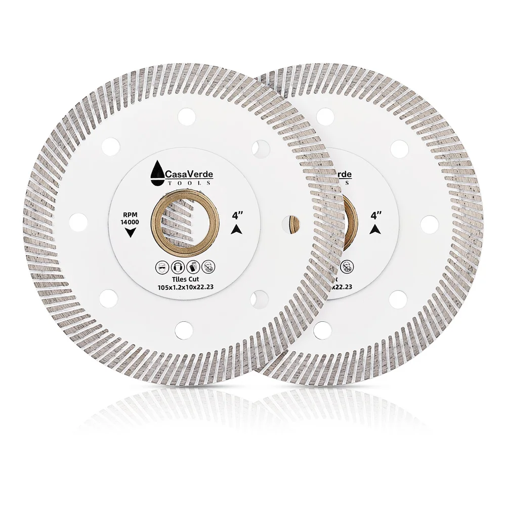 Casaverde 2pc/Lot Super Thin Porcelain Tile Blade Diamond Saw Blades for Marble and Tiles