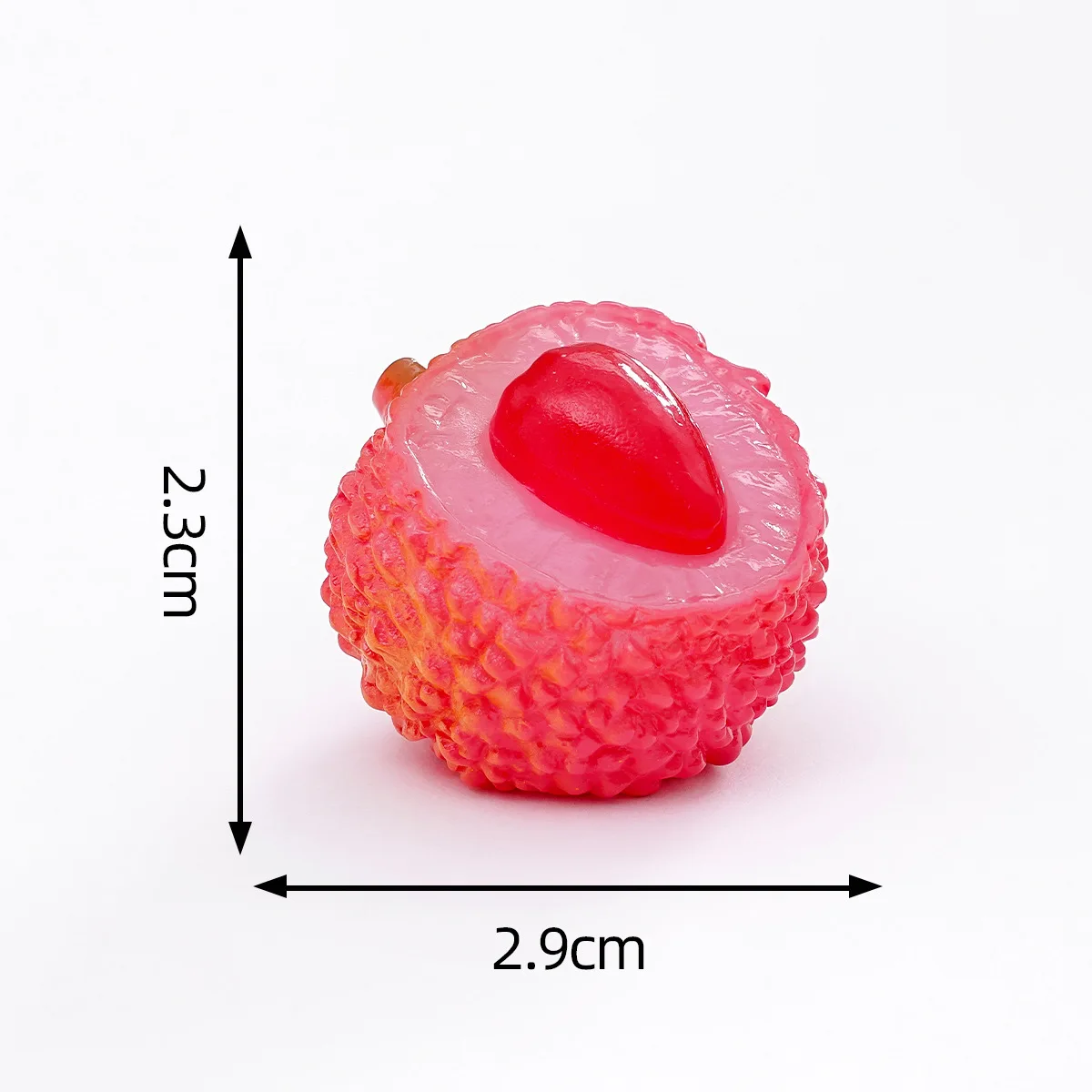 10-Pack Glow in Dark Half Cut Fruit Mini Charms Luminous Assorted Fruits DIY Craft Blind Bag Accessories Car Desktop Ornament