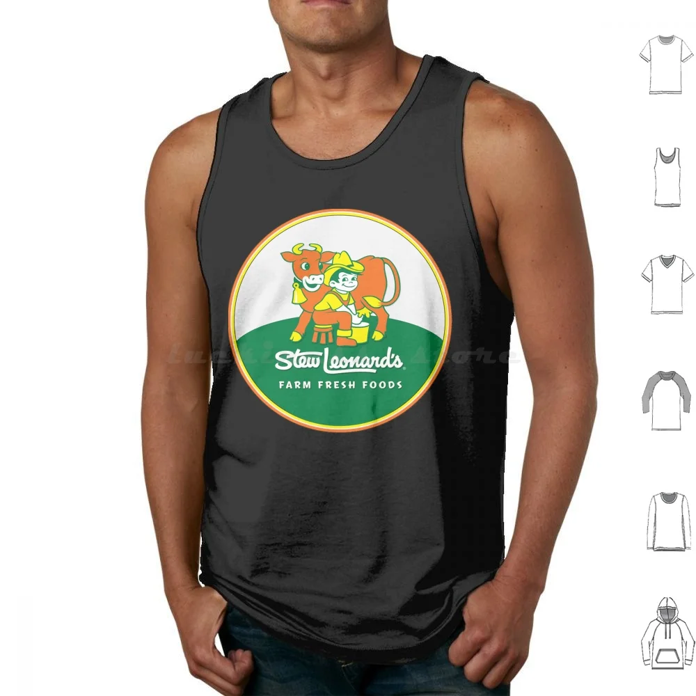 Stew Leonards Tank Tops Print Cotton Stew Leonards