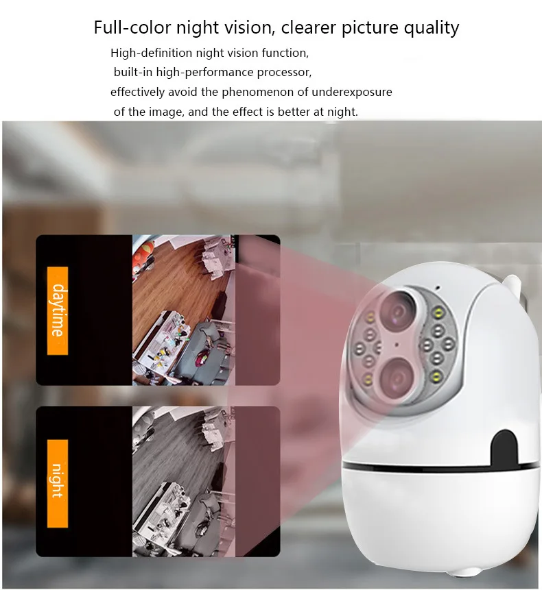 2MP 1080P IPC360Home APP Dual Lens WIFI IP Camera 10X Zoom  AI Humanoid Detection Home Security CCTV Intercom Baby Monitor