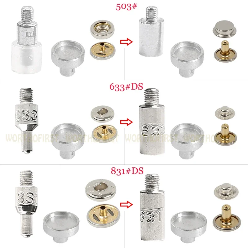 Rozsdamentes Acél Hirtelen időváltozás gomb 503# kötőelemek Szállodai küldönc fogó ütés Terrier Megmintaz Összevarrás kiegészítők számára Öltözet kabát bőrből kézműves