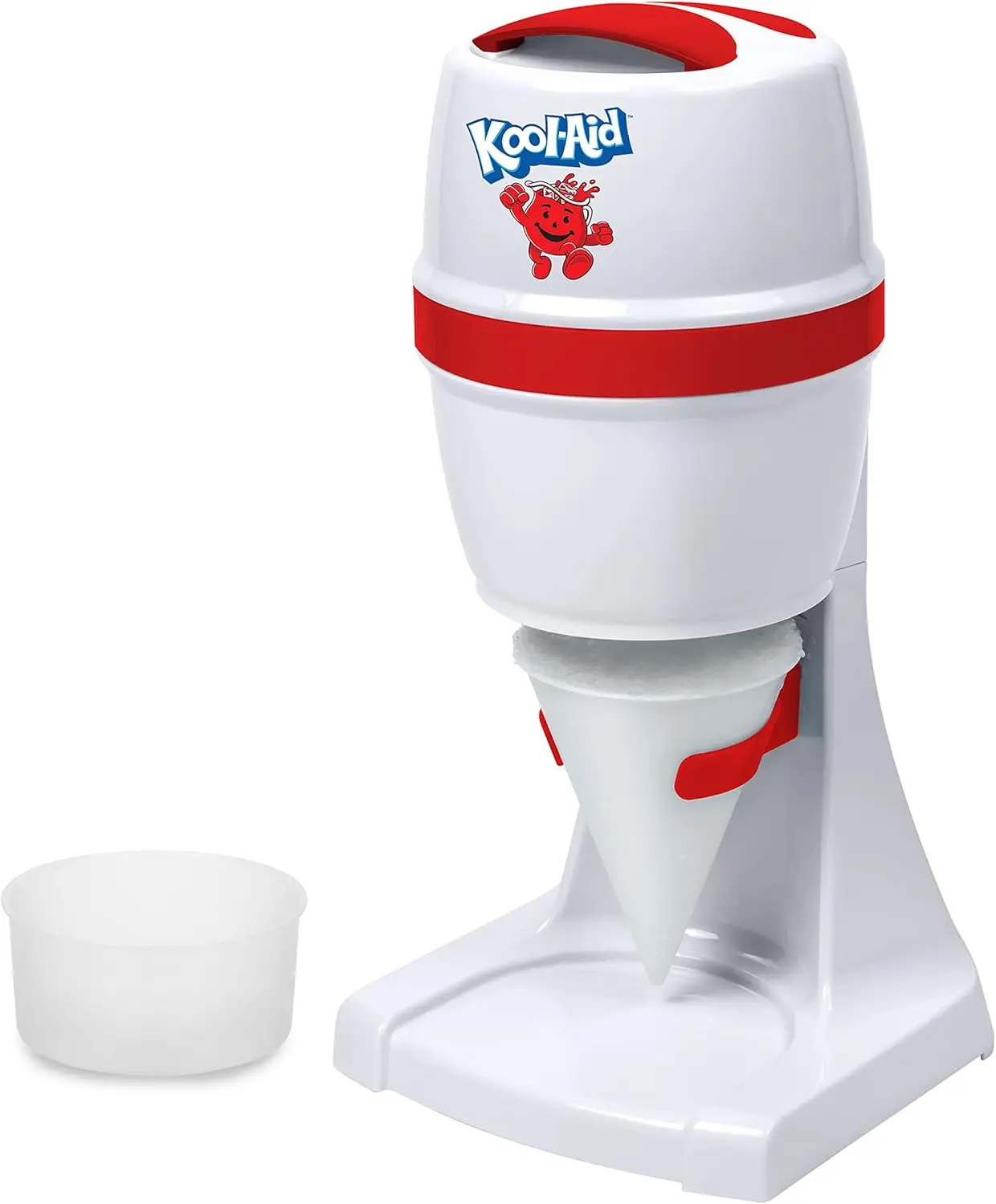 Kool-Aid Shave Ice & Snow Cone Maker, Includes Reusable Cup and Two Ice Molds, Stainless Steel Blades, Makes Margaritas,