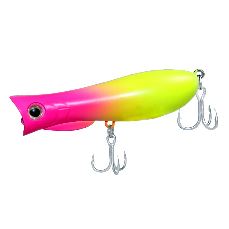 DUODUOYU 1PCS New Popper Fishing Lures 65mm/9.3g 75mm/12.5g Topwater Wobbler Lure Whopper Saltwater Isca Artificial Pike Tackle view 2