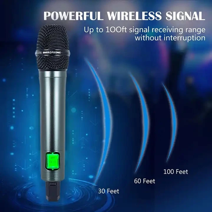 Audio Professional Karaoke Microphone Outdoor Home Singing Sound Card Live Broadcast Equipment Wireless Dynamic MIC