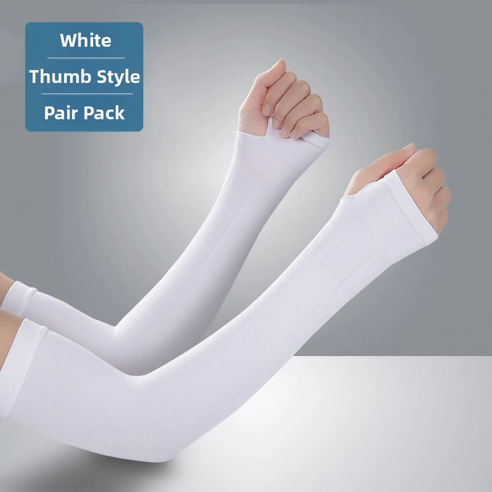 UPF 50+ Knitted Arm Sleeves for Continuous Outdoor Wear in Cycling Driving Running Hiking Golf and Gardening Without Overheating