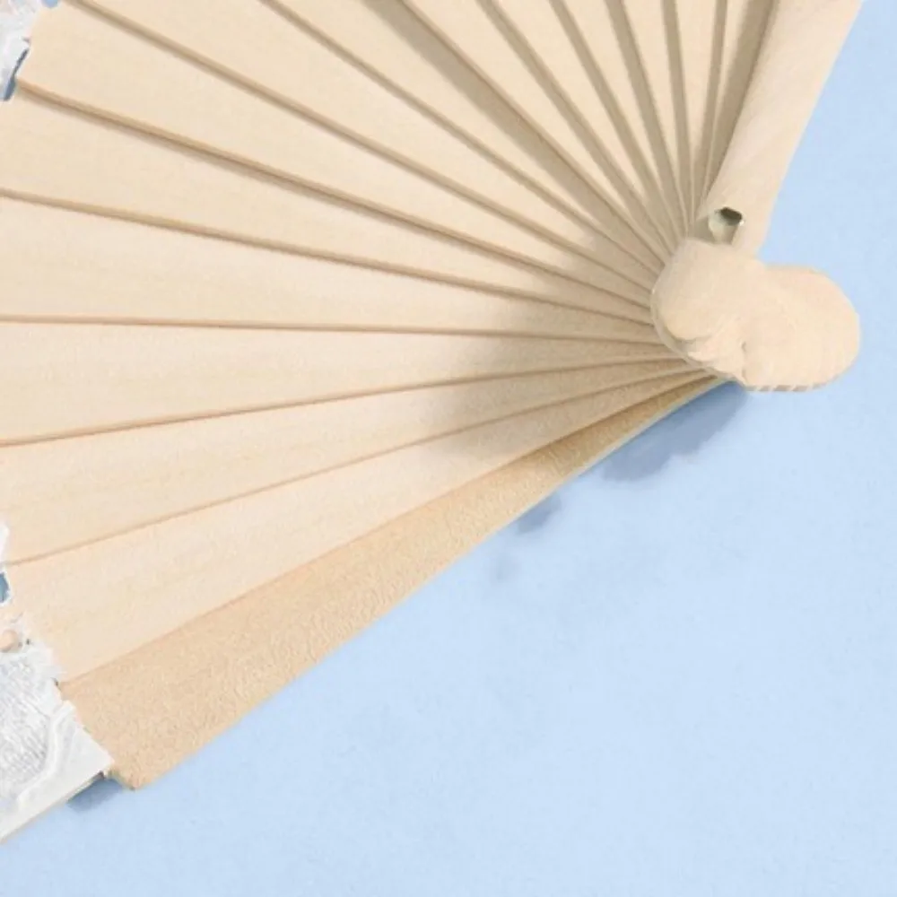 Creative Exquisite Lace Bridal Fan Elegant Handheld Portable Folding Fan Retro Dance Fan Bridal Event