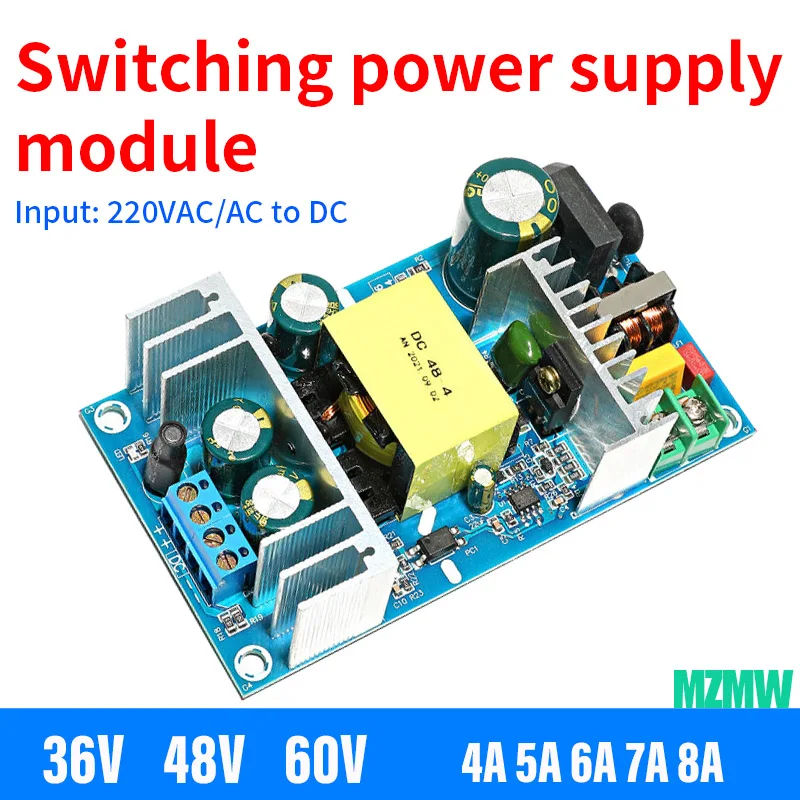 Isolated Switching Power Supply Module AC 100-240V to DC 36V 48V 60V 4A 5A 6A 7A 8A voltage regulator Industrial Bare Board