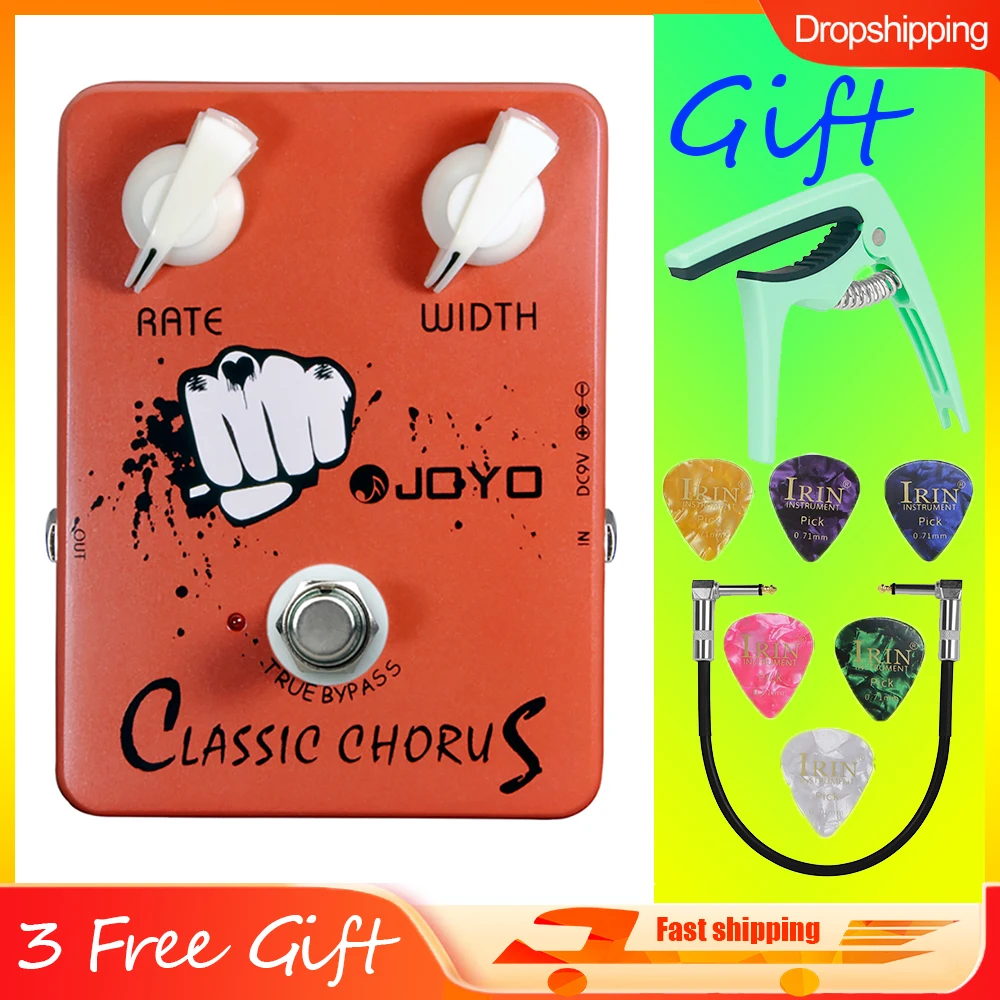 

JOYO JF-05 Classic Chorus Effects Pedal Crisp And Transparent Chorus Guitar Effects Pedal for Electric Guitar Parts Accessories