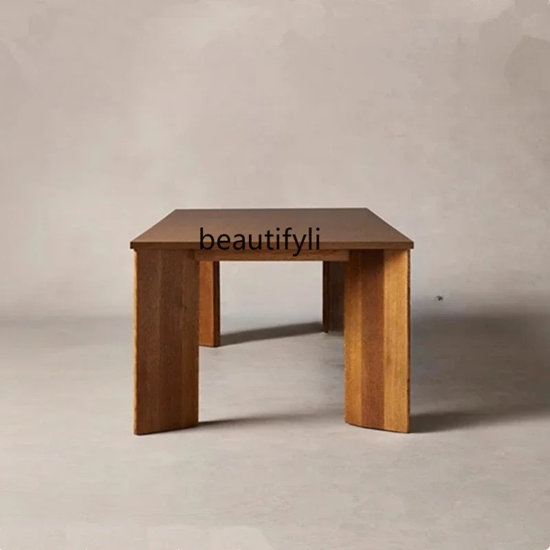 

ss25 New medieval style solid wood dining chair, creative home living room leisure chair hotel homestay high backrest