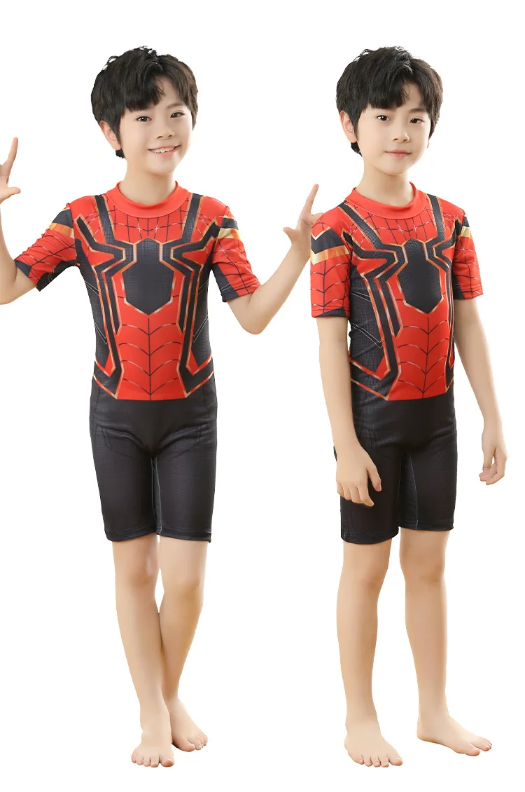 Spiderman Swimwear Kids Boys Swimwear costume da bagno per bambini costume da bagno per bambini costume da bagno per ragazzo Beachwear Cosplay body