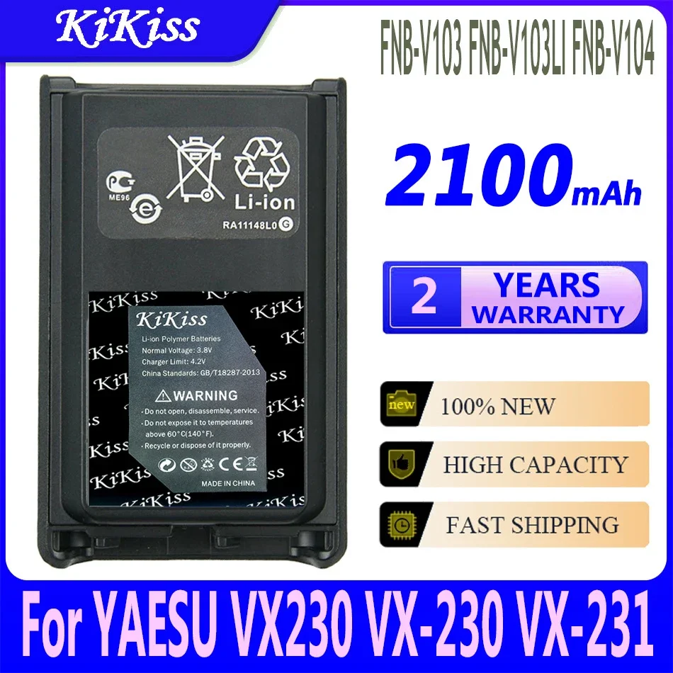 

FNB-V104Li FNB-V104 FNB-V103 Battery for Yaesu Vertex Standard VX-230 VX-231 Two Way Radios Rechargeable Battey