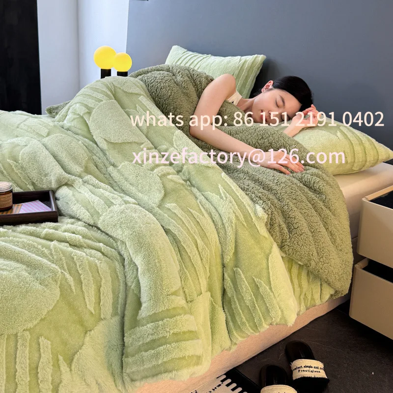 

Настраиваемое зимнее трехмерное жаккардовое одеяло, утолщенное теплое двустороннее флисовое одеяло, флисовое одеяло для сна, n