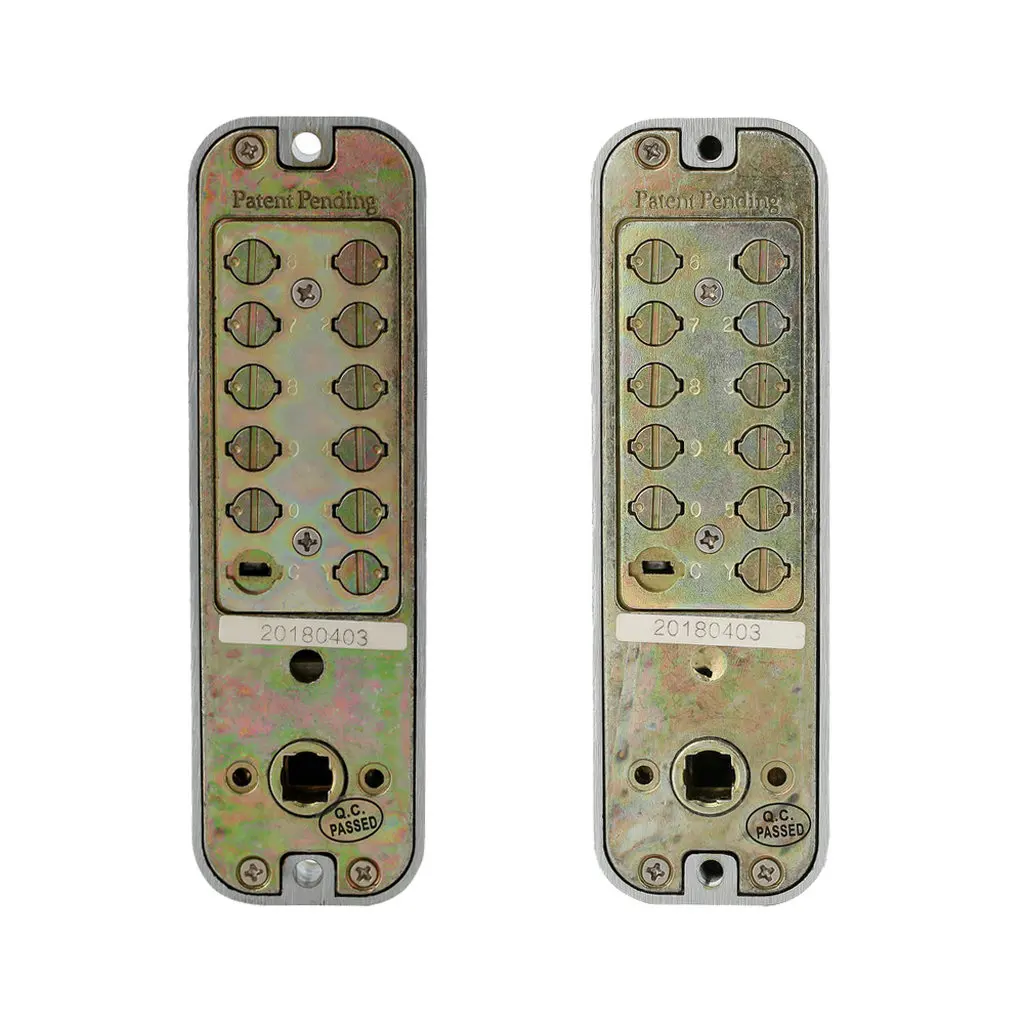 Zinc Alloy Waterproof Mechanical Double-sided Digital Door Code Lock Keypad Security Lock with Left Handle for Home Hardware