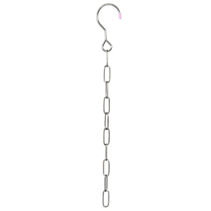 Stainless Steel Clothes Market Shop Display Hanging Chain Hooks With Ring Hanger Household Tools Drop Shipping