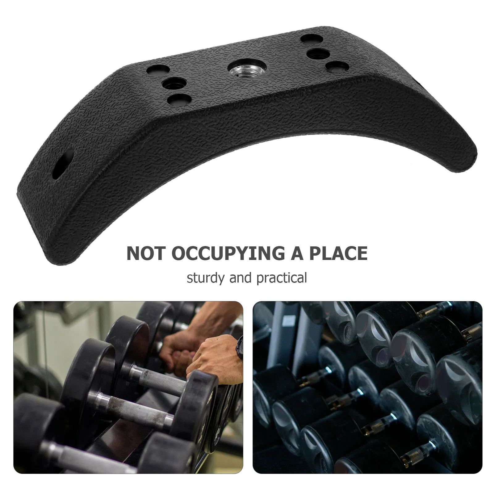 4 قطعة حامل الدمبل متعدد الوظائف مساحة صغيرة توفير الصالة الرياضية المنزل الوزن حامل الدمبل حامل بار وسادة رفع الأثقال #3