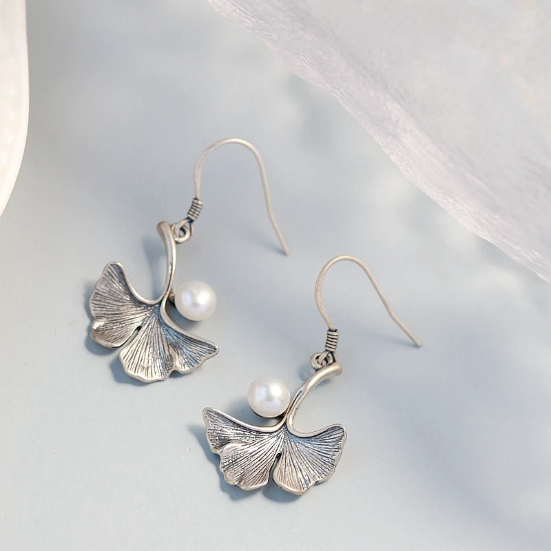 

Женские серьги из серебра 925 пробы, с натуральным пресноводным жемчугом